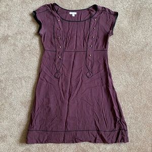 Anthropologie Burgundy Dress